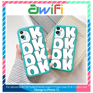 Ốp lưng iphone viền nổi OK 5s/6/6plus/6s/6splus/7/7plus/8/8plus/x/xr/xs/11/12/pro/max/plus/promax - Awifi E6-2