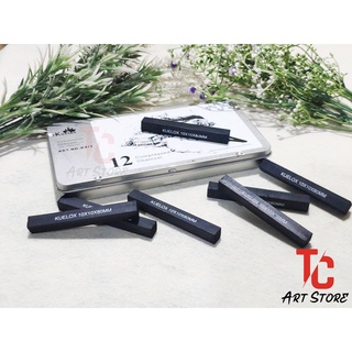 Than thỏi, Than vuông Kuelox (Hộp 12 cây) - TC ART
