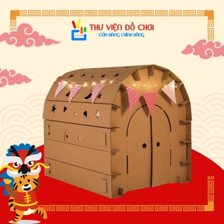 NHÀ BÌA GIẤY ĐỒ CHƠI - NHÀ BÓNG BẰNG BÌA LẮP RÁP - Thư Viện Đồ Chơi