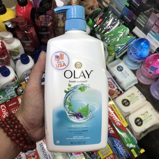 Sữa Tắm Olay Fresh Outlast Purifying Birch Water &amp; Lavender 887ml
