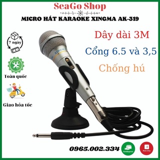 Mic Hát Karaoke XINGMA AK-319, mic hát có dây- Top Sản Phẩm Micro Karaoke Khong Day, Micro Karaoke Có Dây