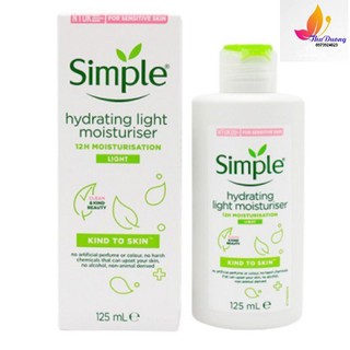 Kem Dưỡng Ẩm Simple Kind To Skin Hydrating Light Moisturiser Cho Da Dầu