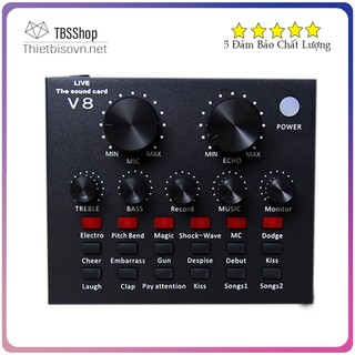Soundcard thu âm V8 có AutoTone Chất Lượng Cao