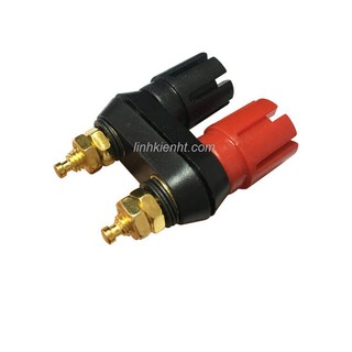 Cọc Loa amply / Trạm loa amply Đỏ - Đen loại tốt trạm loa đẩy công suất