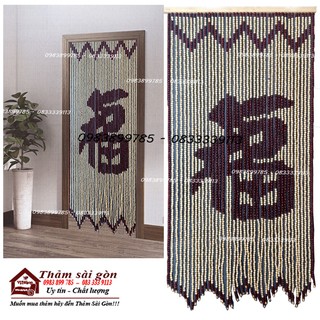[1mx2m] Màn Hạt Gổ Chữ Phước, Rèm Hạt Gổ, Mành Hạt Gổ.