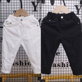 Quần bò đen trắng rách ❤️ FREESHIP ❤️ Quần bò đen trắng rách cho bé