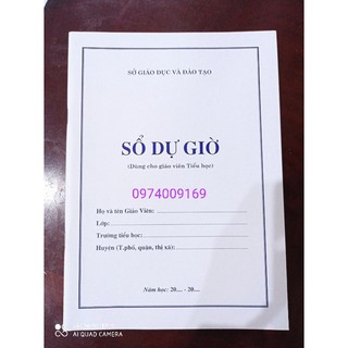 Sổ Dự Giờ dùng cho giáo viên tiểu học