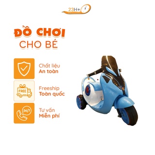 Xe Moto, Xe Máy Điện Cho Bé Gái Màu Xanh (2-4 Tuổi)