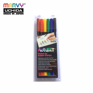 Bộ 6 cây Bút Lông Hai Đầu MARVY 1122
