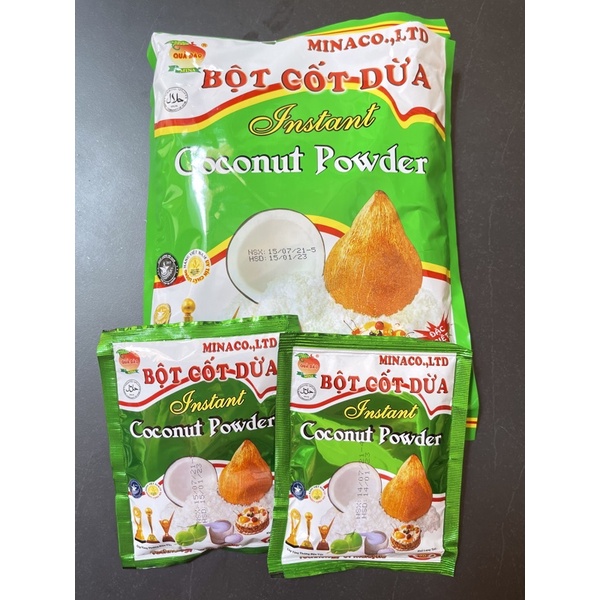 Bột cốt dừa quả đào/ bột cốt dừa minaco (gói 50gr)