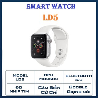 Đồng Hồ Thông Minh Smart Watch LD5 -Kết Nối Bluetooth 5.0 - Đàm Thoại Rõ Ràng- Đo Nhịp Tim Theo Dõi Sức Khoẻ