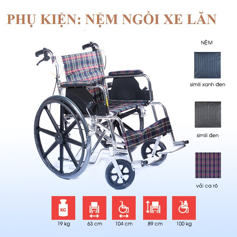 Nệm ngồi xe lăn