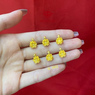 Charm hoa sen 24k mix vòng tay, Hoa sen treo chất liệu 24k Minh Tâm Jewelry