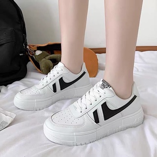 Giày sneaker nữ độn đế siêu nhẹ 6666 viền màu AIR cao cấp