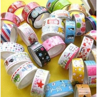 Set 3 cuộn băng dính hoạt tiết đáng yêu (BDHH01)