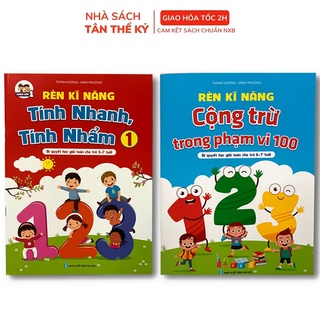 Sách - Rèn kỹ năng tính nhanh tính nhẩm, cộng trừ phạm vi 100 - Bí quyết học giỏi cho trẻ 6-7 tuổi