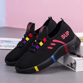 Giày nữ đi bộ thoáng khí 3 vạch Sup mới 2021