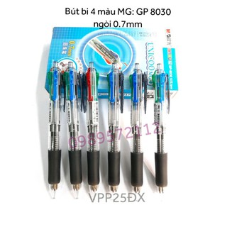 Bút bi 4 màu GP 8030 nét 0.7mm M&amp;G.