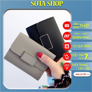 ⚡Sale⚡ Bóp Ví Nữ Hàn Quốc Đựng Tiền Mini Gấp 3 Bỏ Túi Giá rẻ, Nhiều Ngăn Siêu Tiện Dụng VD01