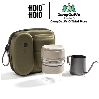 Đồ uống trà cà phê HoloHolo bộ pha cafe Drip hộp sang trọng campout A094