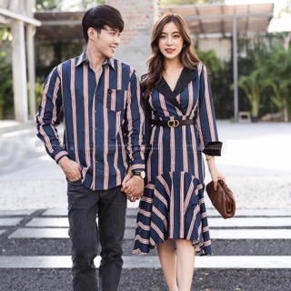 Áo đôi dự tiệc Váy nữ + Somi nam phối hợp