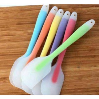 spatula thìa trộn silicon cán rời 19 cm chỉ còn màu hồng thìa trộn bánh nguyên liệu thủ công