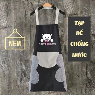 Tạp Dề Nấu Ăn, Tạp Dề Phục Vụ Chống Thấm Nước, Chống Bám Bẩn Họa Tiết Đáng Yêu PAPAA.HOME