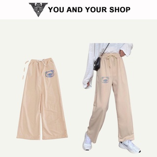 Quần ống rộng YAYSHOP unisex nam nữ chất thun da cá mềm mát in GẤU CANDY đáng yêu
