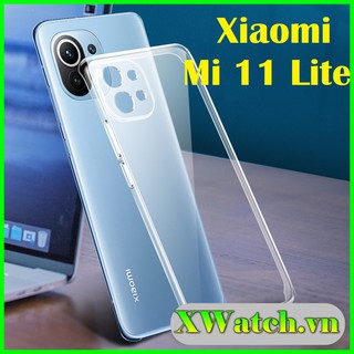 Ôp lưng silicon Xiaomi Mi 11 lite Mi 11T Mi 11T pro trong suốt