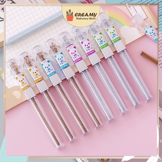 [Mã LIFEBOOK2 giảm 10% đơn 0Đ] Ruột bút chì kim nắp gấu dễ thương CREAMY 0.5 và 0.7 2B 120mm