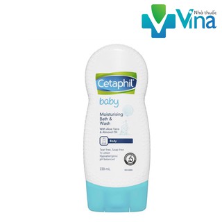 Sữa tắm dưỡng ẩm CETAPHIL BABY MOISTURIZING WASH&amp; BATH 230ml