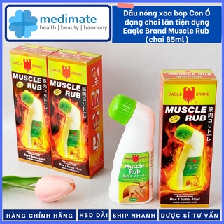 Dầu nóng xoa bóp Con Ó dạng chai lăn dễ sử dụng Eagle Brand Muscle Rub (chai 85ml)