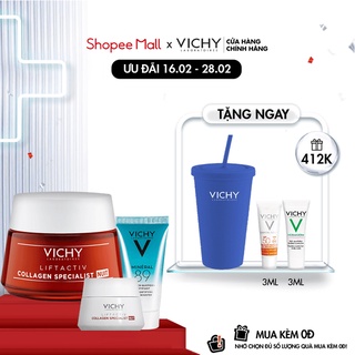 Bộ kem dưỡng giúp sáng da, mờ thâm nám, ngừa lão hóa ban đêm Vichy LIFTACTIV COLLAGEN SPECIALIST NIGHT