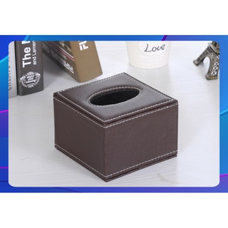 HÀNG MỚI VỀ - Hộp giấy ăn vuông bọc da cao cấp dùng cho giấy ăn sipiao sử dụng cho phòng ăn, phòng khách, spa,văn phòng