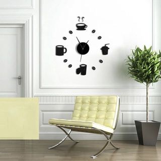 Sticker Dán Tường Họa Tiết 3d Hình Đồng Hồ Màu Gương Dùng Trong Trang Trí Văn Phòng