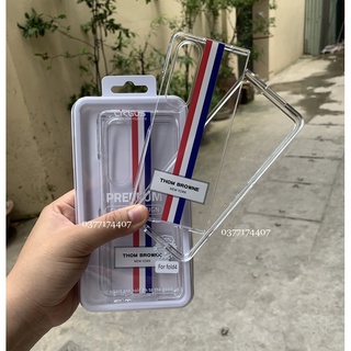 Ốp lưng LikGus Thom Browne cho Samsung Galaxy Z flip 4, Z Fold 4 5G 2 mảnh ôm máy mỏng nhẹ sang trọng
