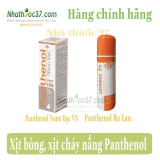 Xịt bỏng Panthenol 5% Ba Lan, Panthenol xịt bỏng và cháy nắng, Panthenol Nano Bạc làm dịu, tái tạo da