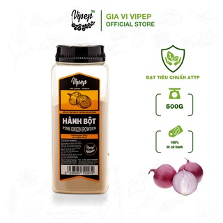 Bột hành xay nhuyễn tự nhiên Vipep 500gr - gia vị chế biến tiện lợi cho người không ăn được hành tươi sống