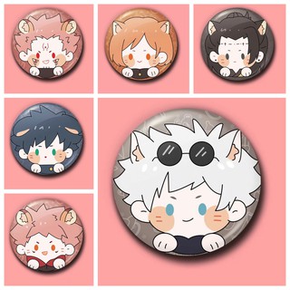 Huy hiệu cài áo IN HÌNH Jujutsu Kaisen Chú thuật hồi chiến anime chibi dễ thương tiện lợi m7