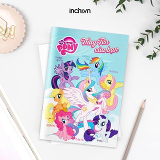 ( KỲ LÂN TÝ HON ) 10 MẪU VỞ KẺ NGANG 120 TRANG IN TÊN THEO YÊU CẦU CÙNG HÌNH LITTLE PONY SIÊU ĐÁNG YÊU - VỞ NĂM HỌC MỚI
