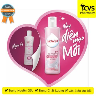 [MỚI] Dung Dịch Vệ Sinh Lactacyd Fh Pro Sensitive  250ml - Duy Trì pH Tự Nhiên, Bảo Vệ Vùng Nhạy Cảm - cvspharmacy