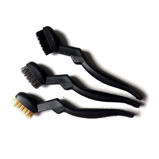 Bàn Chải Ống Điếu Bộ 3 Cây ( nhựa - thau - kẽm ) 170mm