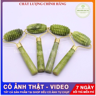 (Video test đá) Thanh lăn đơn đầu matxa ngọc thạch thiên nhiên