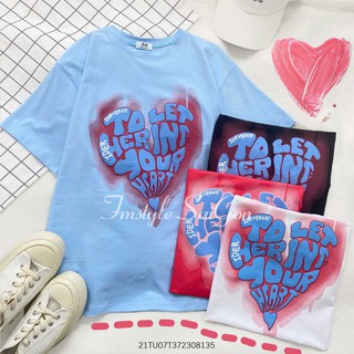 Áo thun nữ unisex form rộng, áo phông tay lỡ in Talet herint 126 ulzzang Fmstyle Saigon 21TU07T372308