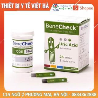 Que thử acid uric cho máy Benecheck Plus hộp 25 que