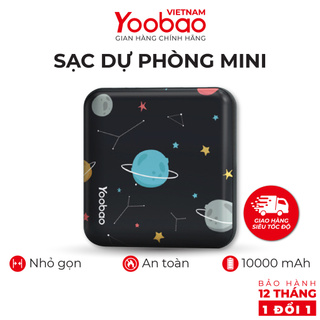 [CHÍNH HÃNG-BH 12 THÁNG] Pin sạc dự phòng Yoobao M4 mini 10000mAh Pin Li-Polymer 2 đầu vào 2 đầu ra cho đt, mt bảng..