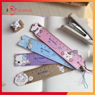 Thước kẻ gỗ ZIYUE dễ thương Tezy 12cm  - S733