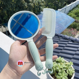 Combo gương + lược cầm tay dễ thương , phong cách Hàn Quốc MIROHOME