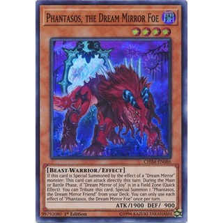 Thẻ bài Yugioh - TCG - Phantasos, the Dream Mirror Foe / CHIM-EN086'