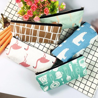 Z0329 Hộp Bút Vải Canvas Nhiều Hoạ Tiết Bukao